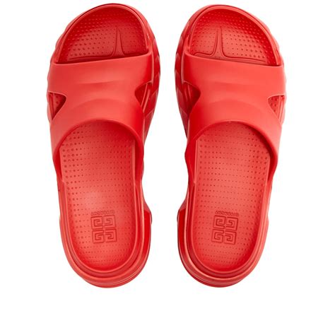 givenchy paris slides red|givenchy marshmallow slides 35.